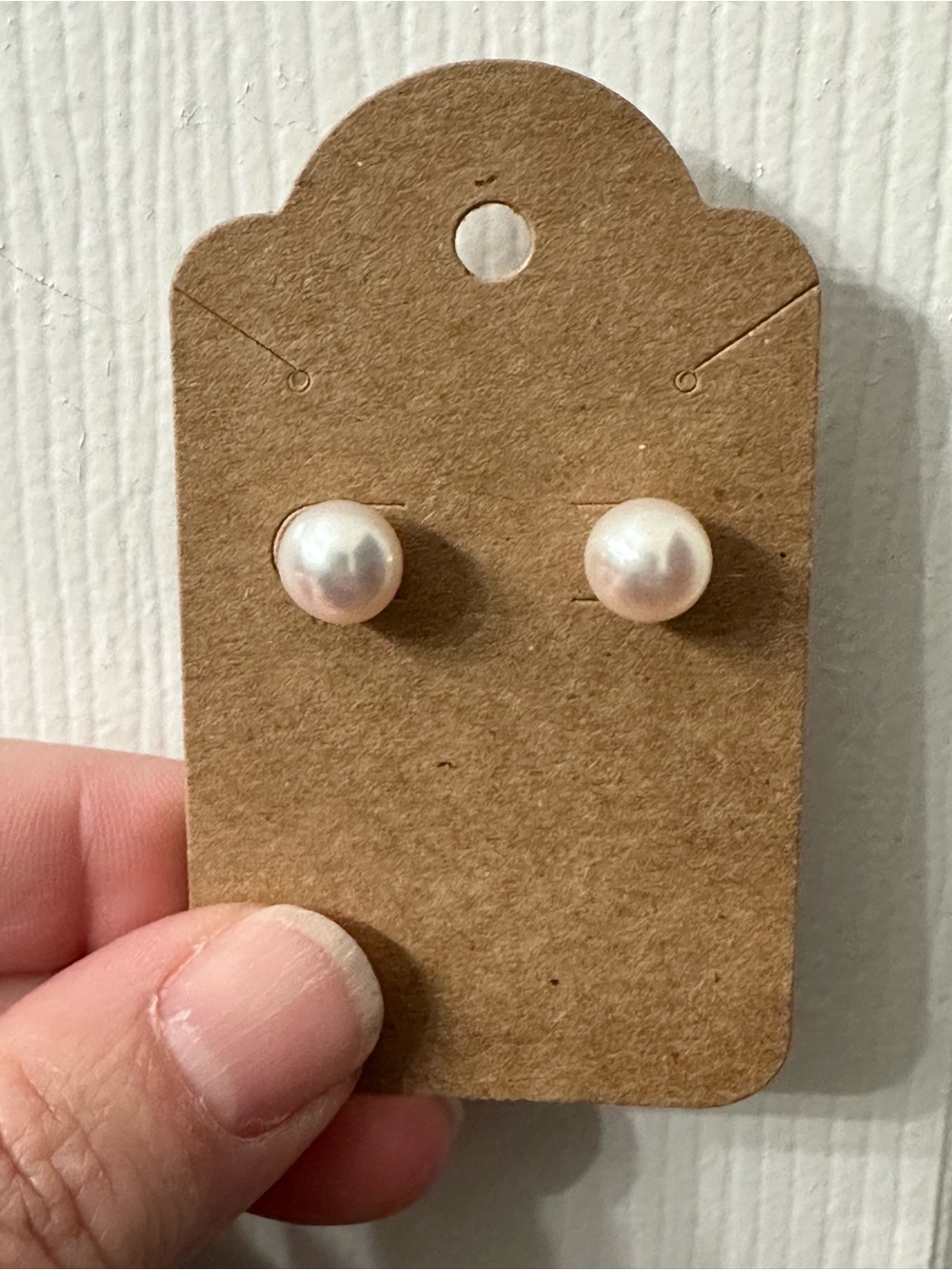 Pearl Earrings White Edison Pearls Gold Filled Posts Silicone Backings Hawaii